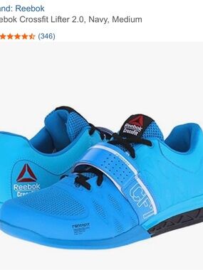 Reebok Men’s CrossFit Training Shoes in Bright Blue with Black Accents